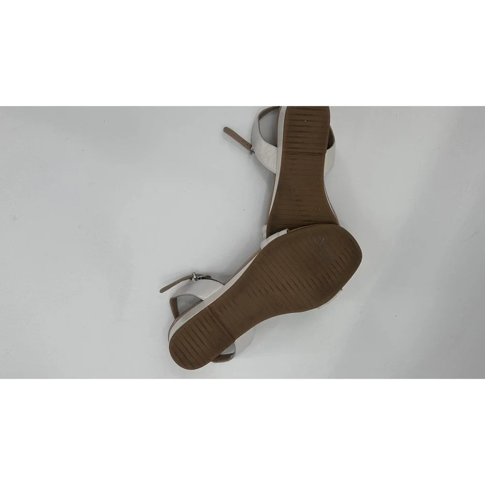 Easy Spirit e360 White Slingback Comfort Sandals Size 6 Horsebit Accent Summer